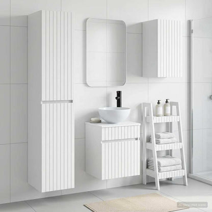 vidaXL Bathroom Furniture Set 3 pcs White 33 x 34.5 x 160 cm 1