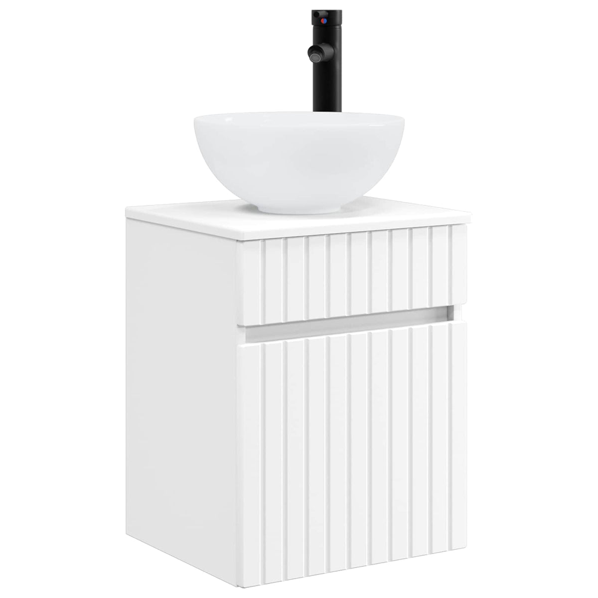 vidaXL Bathroom Furniture Set 3 pcs White 33 x 34.5 x 160 cm 5