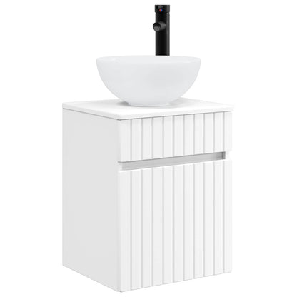 vidaXL Bathroom Furniture Set 3 pcs White 33 x 34.5 x 160 cm 5