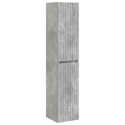 vidaXL Bathroom Furniture Set 3 pcs Concrete Grey 33 x 34.5 x 160 cm 6