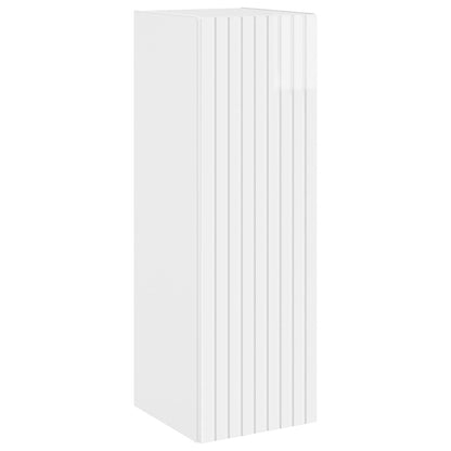 vidaXL Bathroom Furniture Set 3 pcs High Gloss White 4