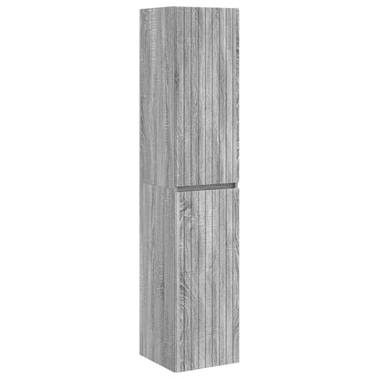 vidaXL Bathroom Furniture Set 3 pcs Grey Sonoma 33 x 34.5 x 160 cm 6