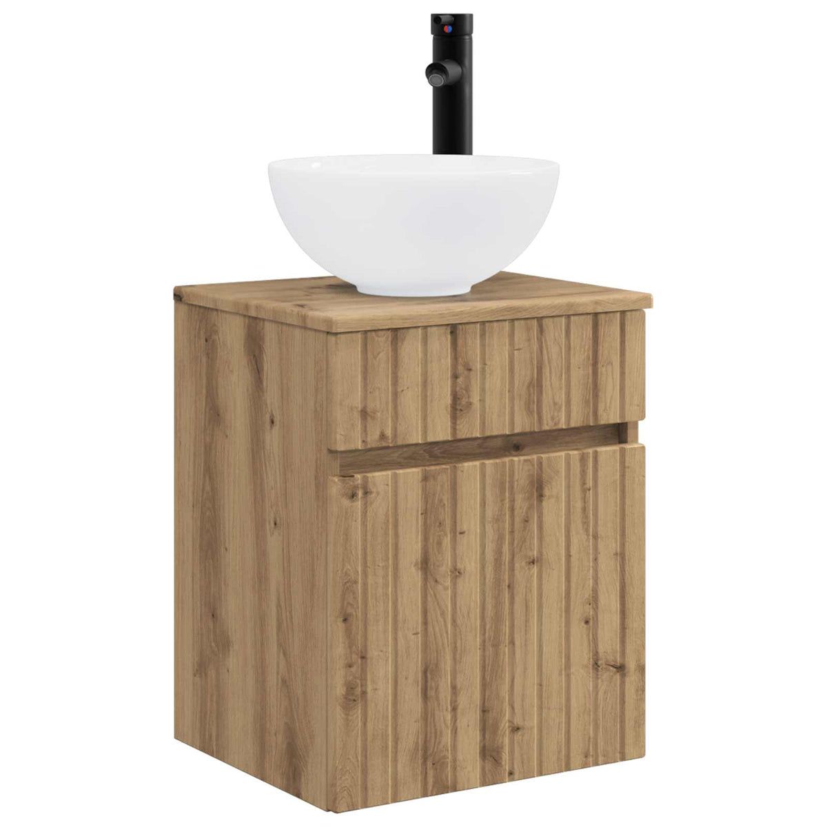 vidaXL Bathroom Furniture Set 3 pcs Artisan Oak 33 x 34.5 x 160 cm 5