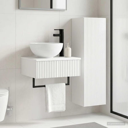 vidaXL Bathroom Furniture Set 2 pcs High Gloss White 1