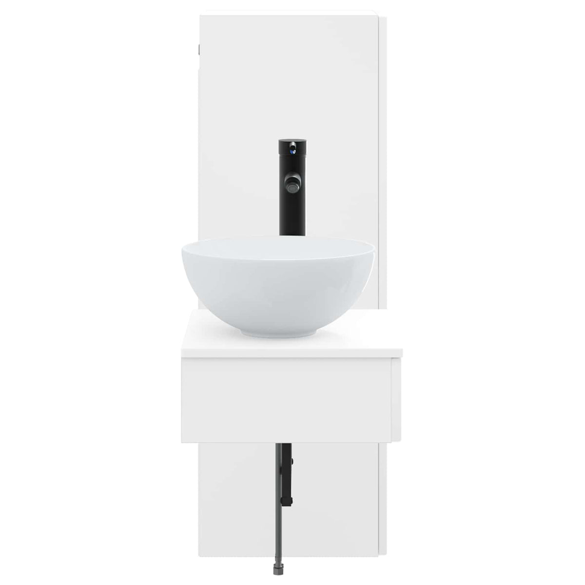 Bathroom Cabinet Set 2 pcs 33 x 34.5 x 100 cm High gloss white