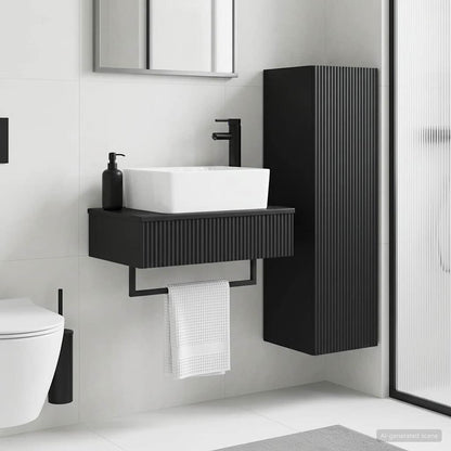 vidaXL Bathroom Furniture Set 2 pcs Black 33 x 34.5 x 100 cm 1