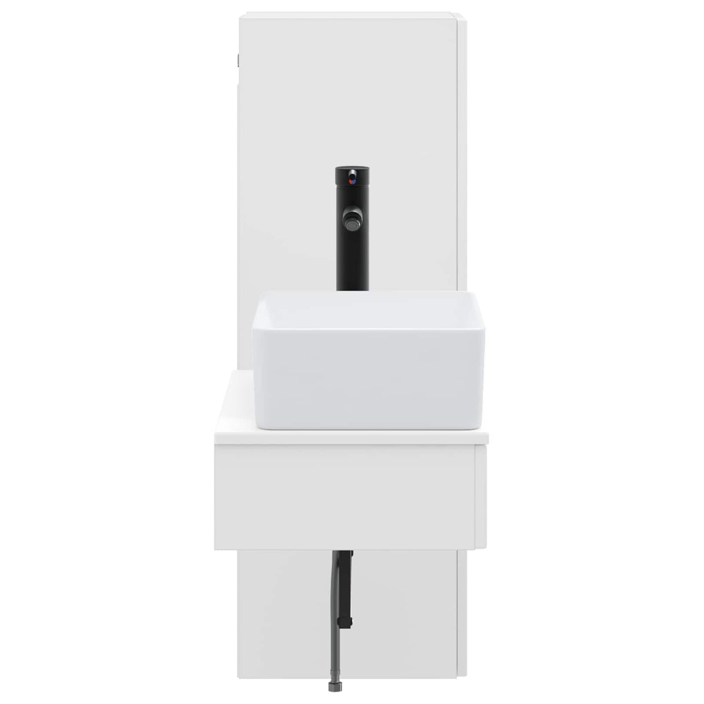 vidaXL Bathroom Furniture Set 2 pcs High Gloss White 4