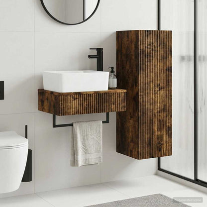 vidaXL Bathroom Cabinet Set 2 pcs 33 x 34.5 x 100 cm