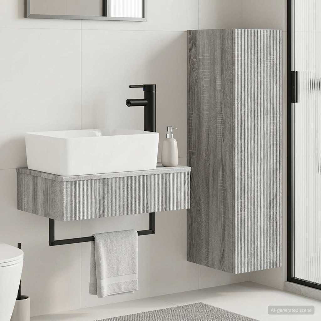 vidaXL Bathroom Cabinet Set 2 pcs 33 x 34.5 x 100 cm