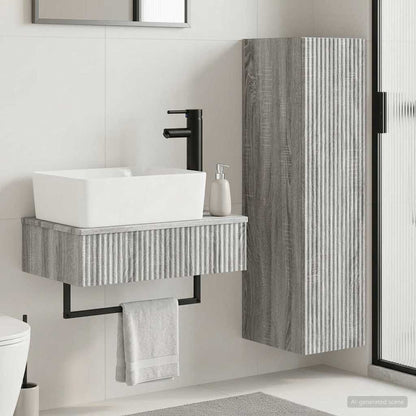 vidaXL Bathroom Cabinet Set 2 pcs 33 x 34.5 x 100 cm