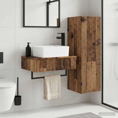 vidaXL Bathroom Cabinet Set 2 pcs 33 x 34.5 x 100 cm
