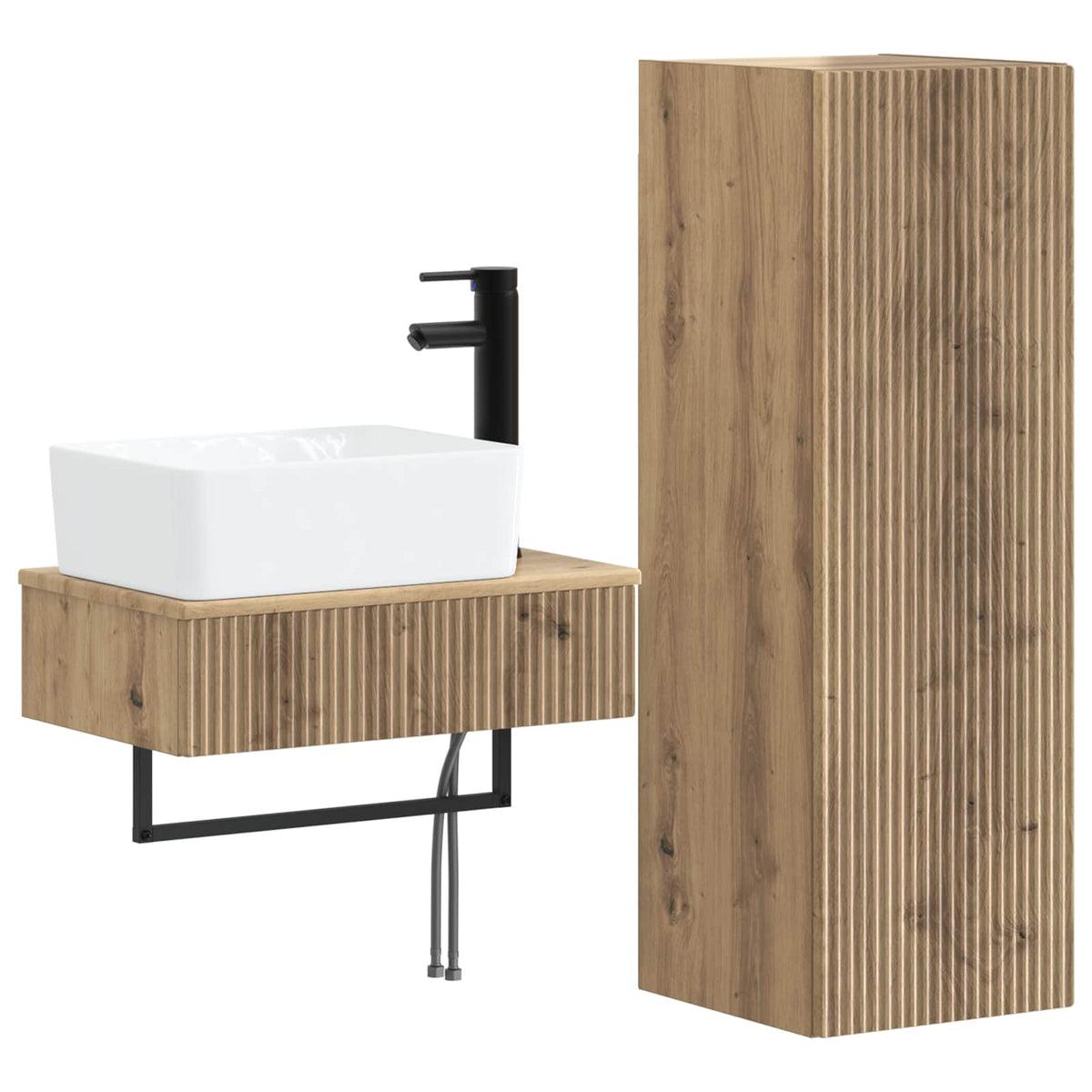 vidaXL Bathroom Furniture Set 2 pcs Artisan Oak 33 x 34.5 x 100 cm 2