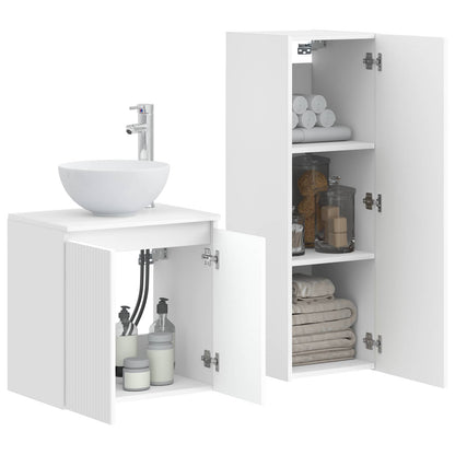 vidaXL Bathroom Furniture Set 2 pcs White 33 x 34.5 x 100 cm 3