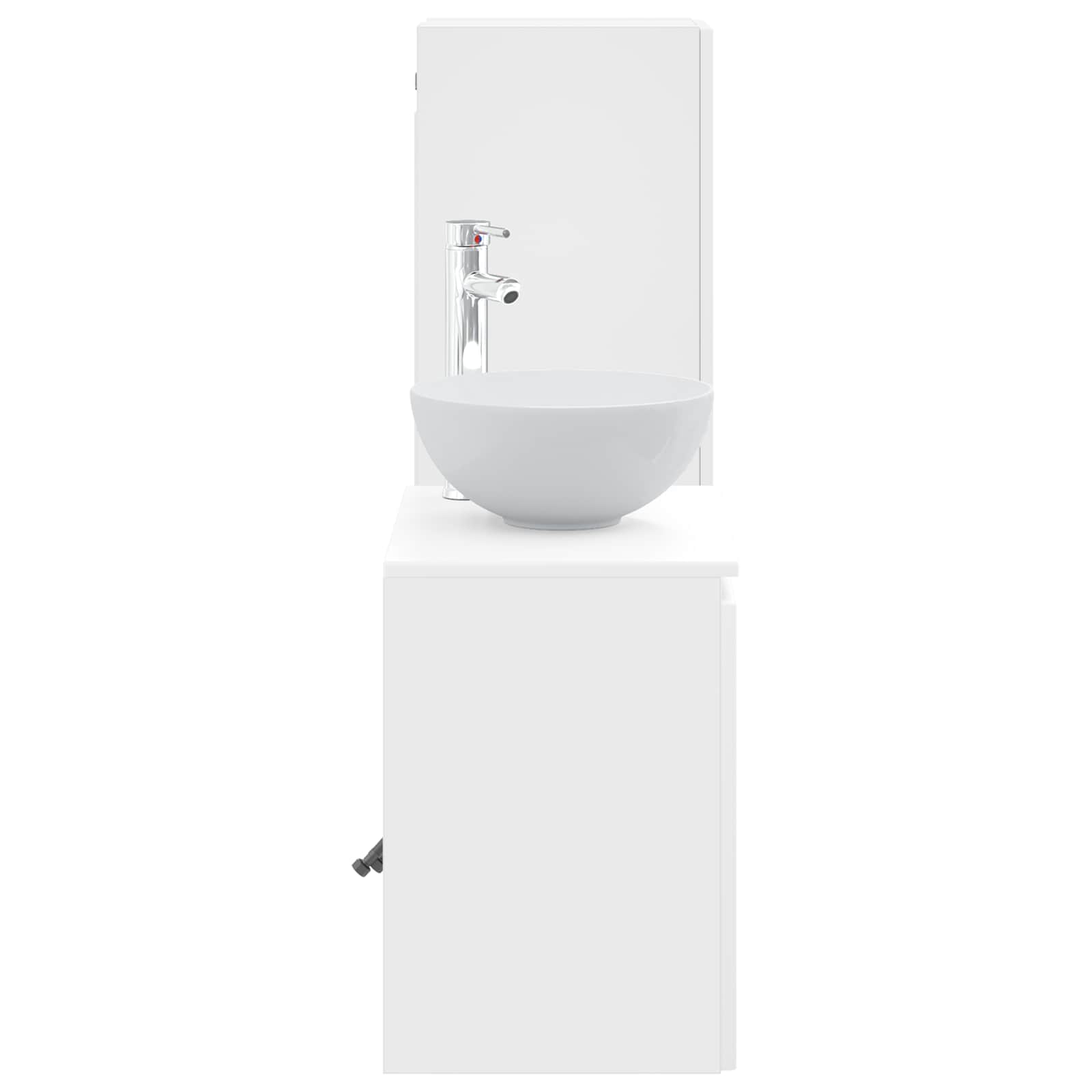 vidaXL Bathroom Furniture Set 2 pcs White 33 x 34.5 x 100 cm 4