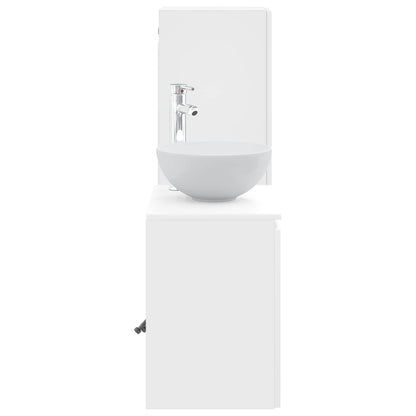vidaXL Bathroom Furniture Set 2 pcs White 33 x 34.5 x 100 cm 4