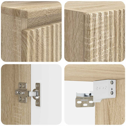 vidaXL Bathroom Furniture Set 2 pcs Sonoma Oak 33 x 34.5 x 100 cm 6