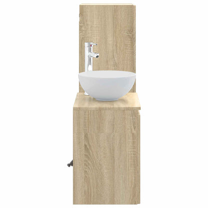 vidaXL Bathroom Furniture Set 2 pcs Sonoma Oak 33 x 34.5 x 100 cm 4