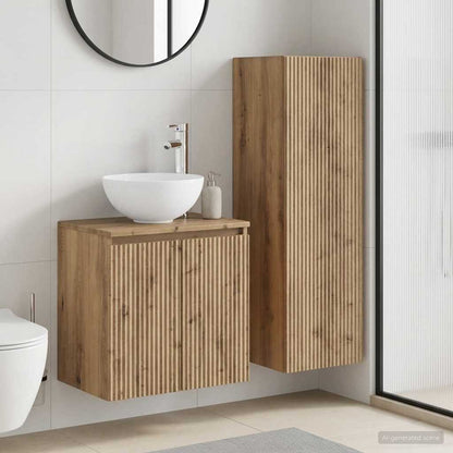 vidaXL Bathroom Furniture Set 2 pcs Artisan Oak 33 x 34.5 x 100 cm 1