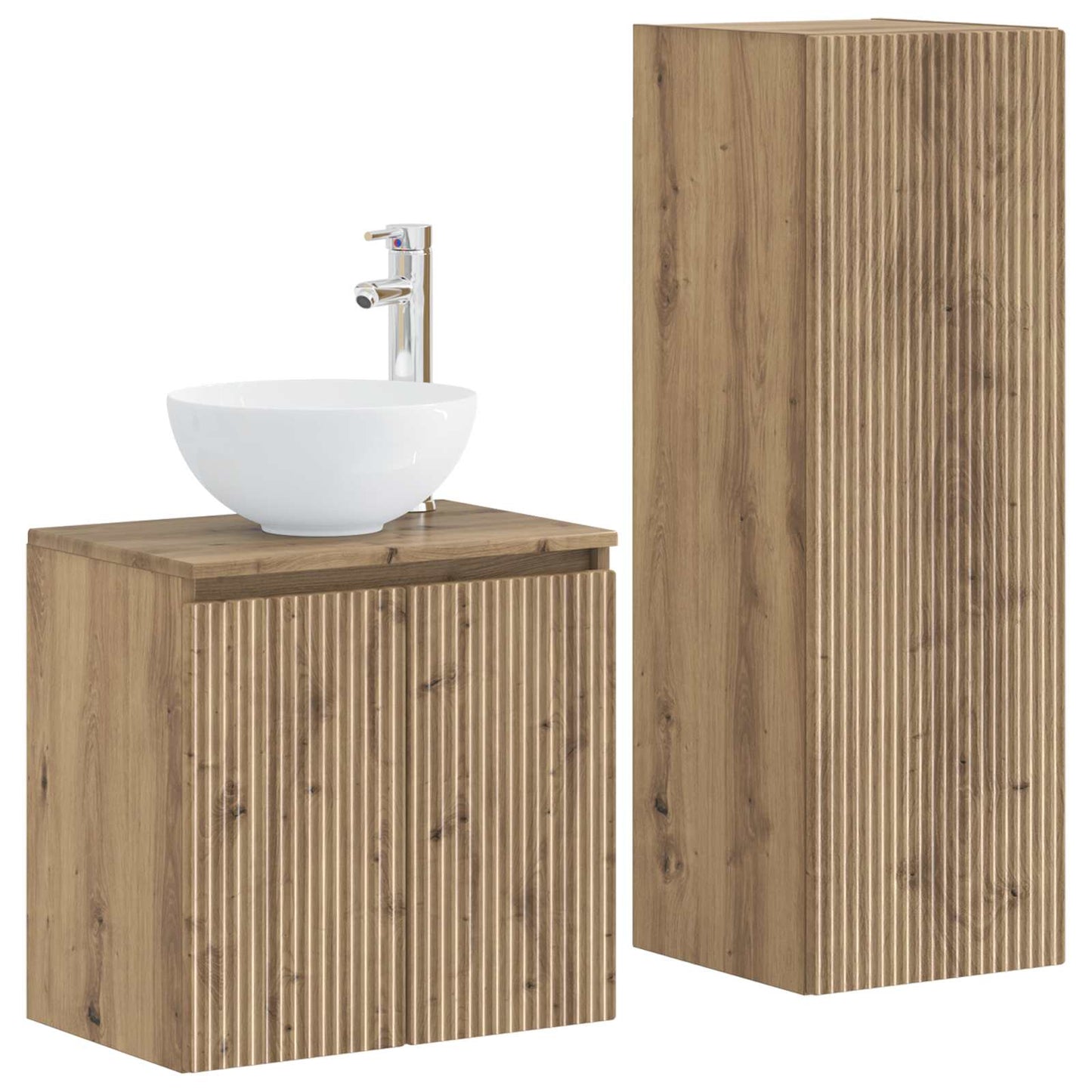 vidaXL Bathroom Furniture Set 2 pcs Artisan Oak 33 x 34.5 x 100 cm 2