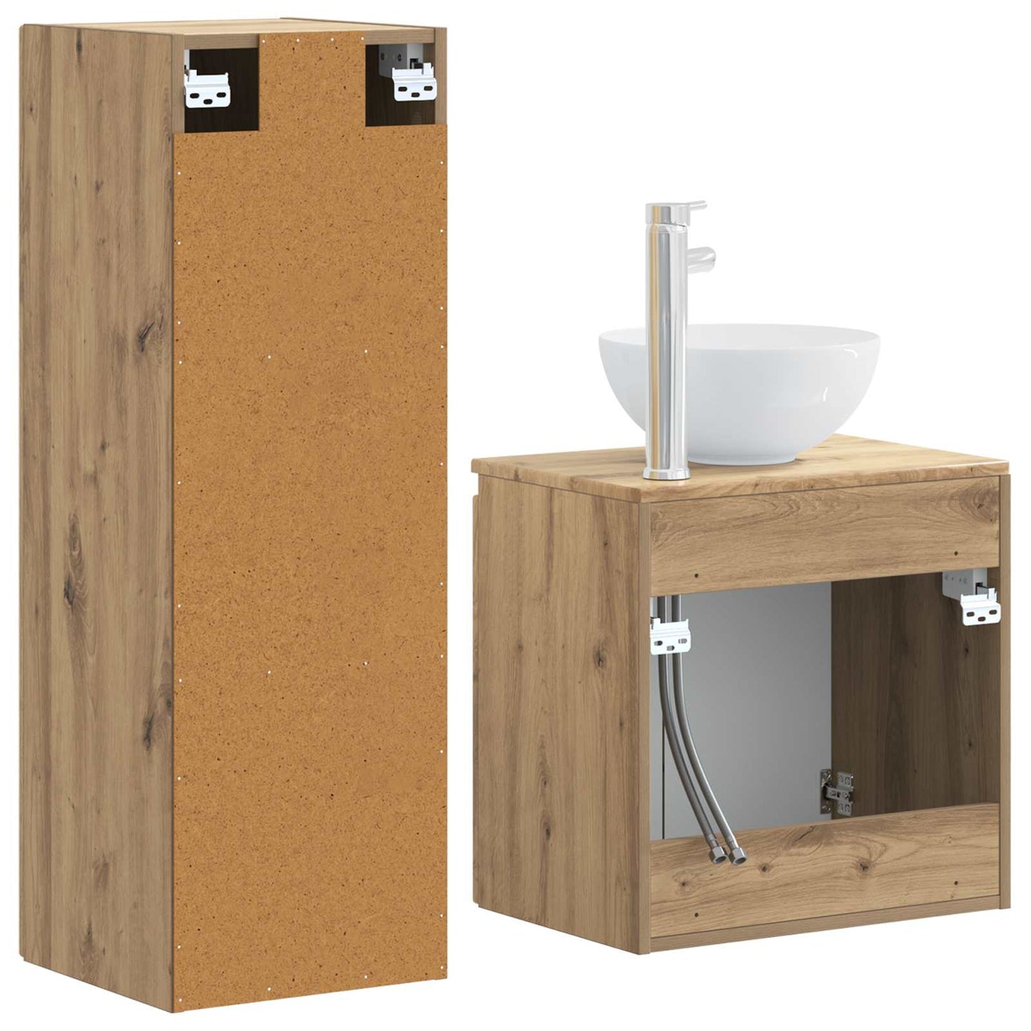 vidaXL Bathroom Furniture Set 2 pcs Artisan Oak 33 x 34.5 x 100 cm 5