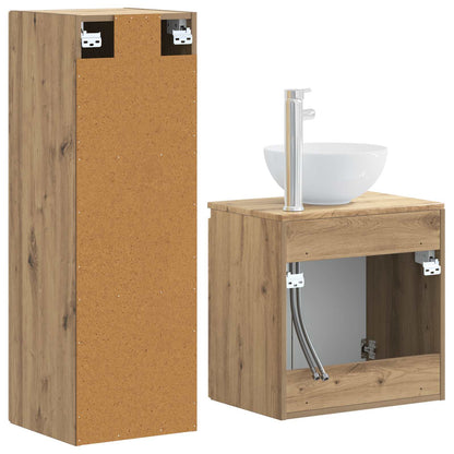 vidaXL Bathroom Furniture Set 2 pcs Artisan Oak 33 x 34.5 x 100 cm 5