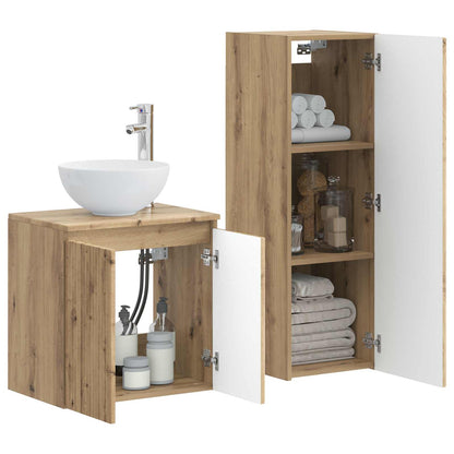 vidaXL Bathroom Furniture Set 2 pcs Artisan Oak 33 x 34.5 x 100 cm 3