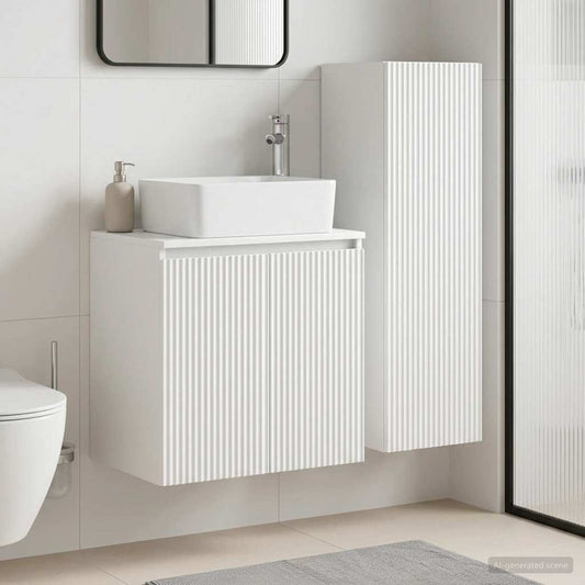 vidaXL Bathroom Furniture Set 2 pcs White 33 x 34.5 x 100 cm 1