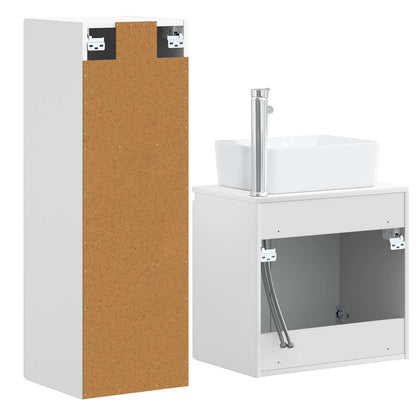 vidaXL Bathroom Furniture Set 2 pcs White 33 x 34.5 x 100 cm 5