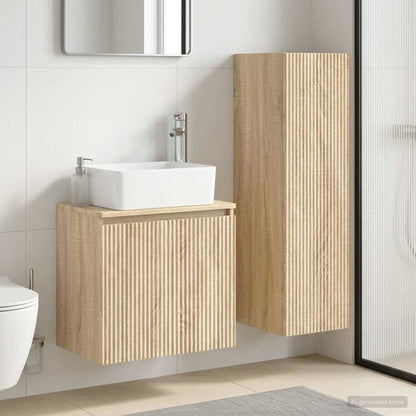 vidaXL Bathroom Furniture Set 2 pcs Sonoma Oak 33 x 34.5 x 100 cm 1