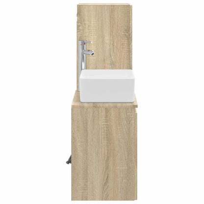 vidaXL Bathroom Furniture Set 2 pcs Sonoma Oak 33 x 34.5 x 100 cm 4