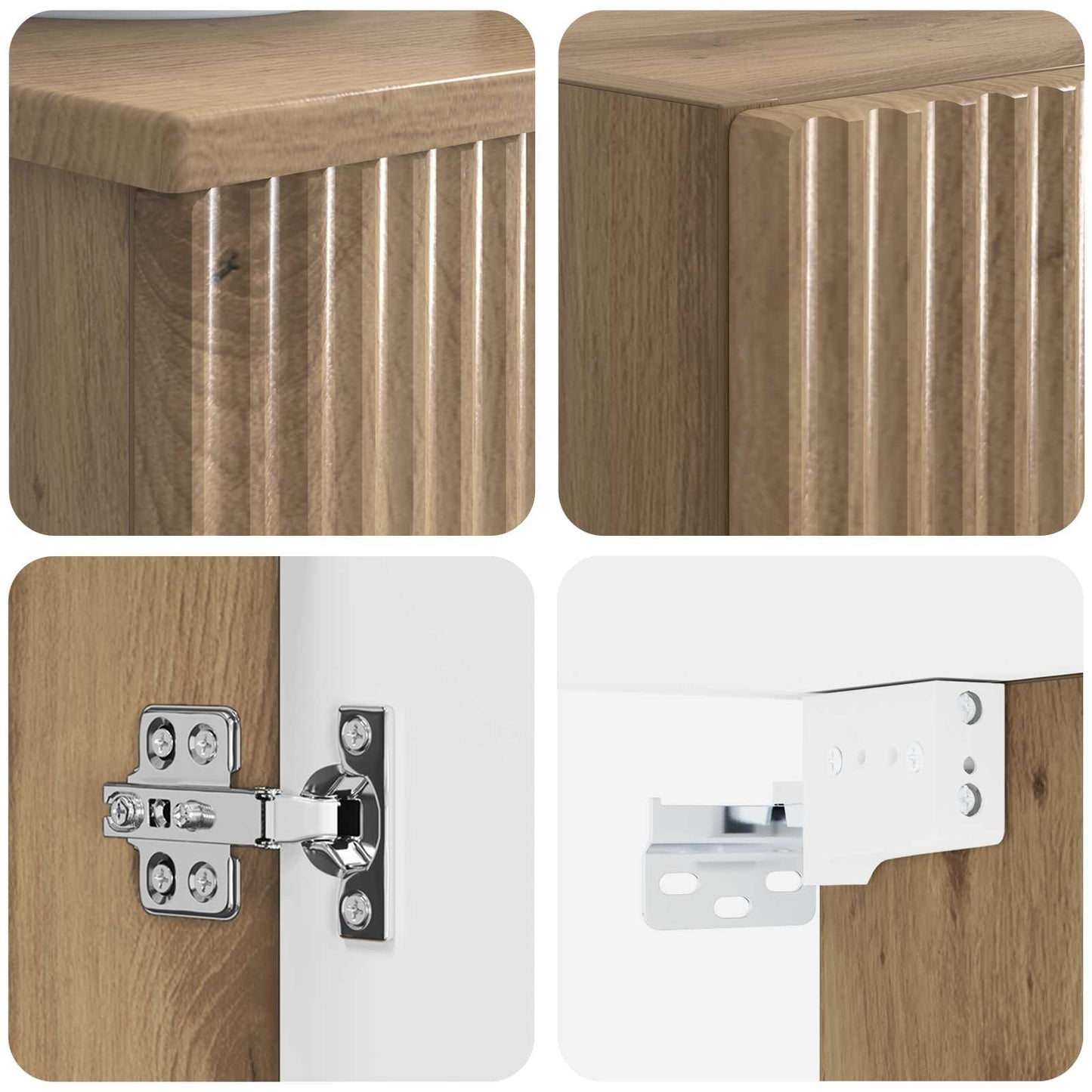 vidaXL Bathroom Furniture Set 2 pcs Artisan Oak 33 x 34.5 x 100 cm 6