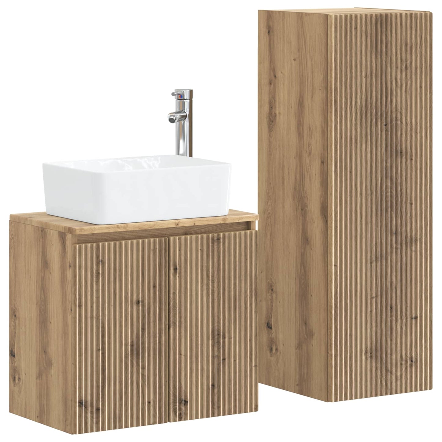 vidaXL Bathroom Furniture Set 2 pcs Artisan Oak 33 x 34.5 x 100 cm 2