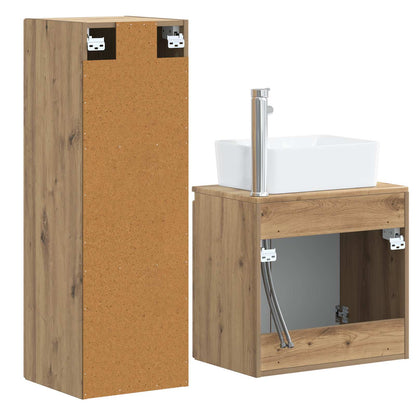 vidaXL Bathroom Furniture Set 2 pcs Artisan Oak 33 x 34.5 x 100 cm 5