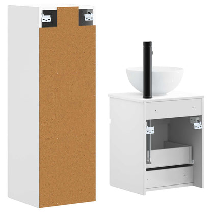 vidaXL Bathroom Furniture Set 2 pcs White 33 x 34.5 x 100 cm 5