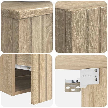 vidaXL Bathroom Furniture Set 2 pcs Sonoma Oak 33 x 34.5 x 100 cm 6