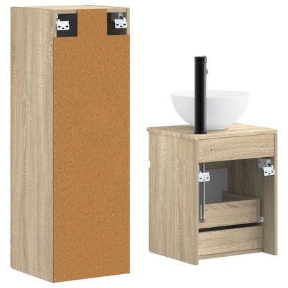 vidaXL Bathroom Furniture Set 2 pcs Sonoma Oak 33 x 34.5 x 100 cm 5
