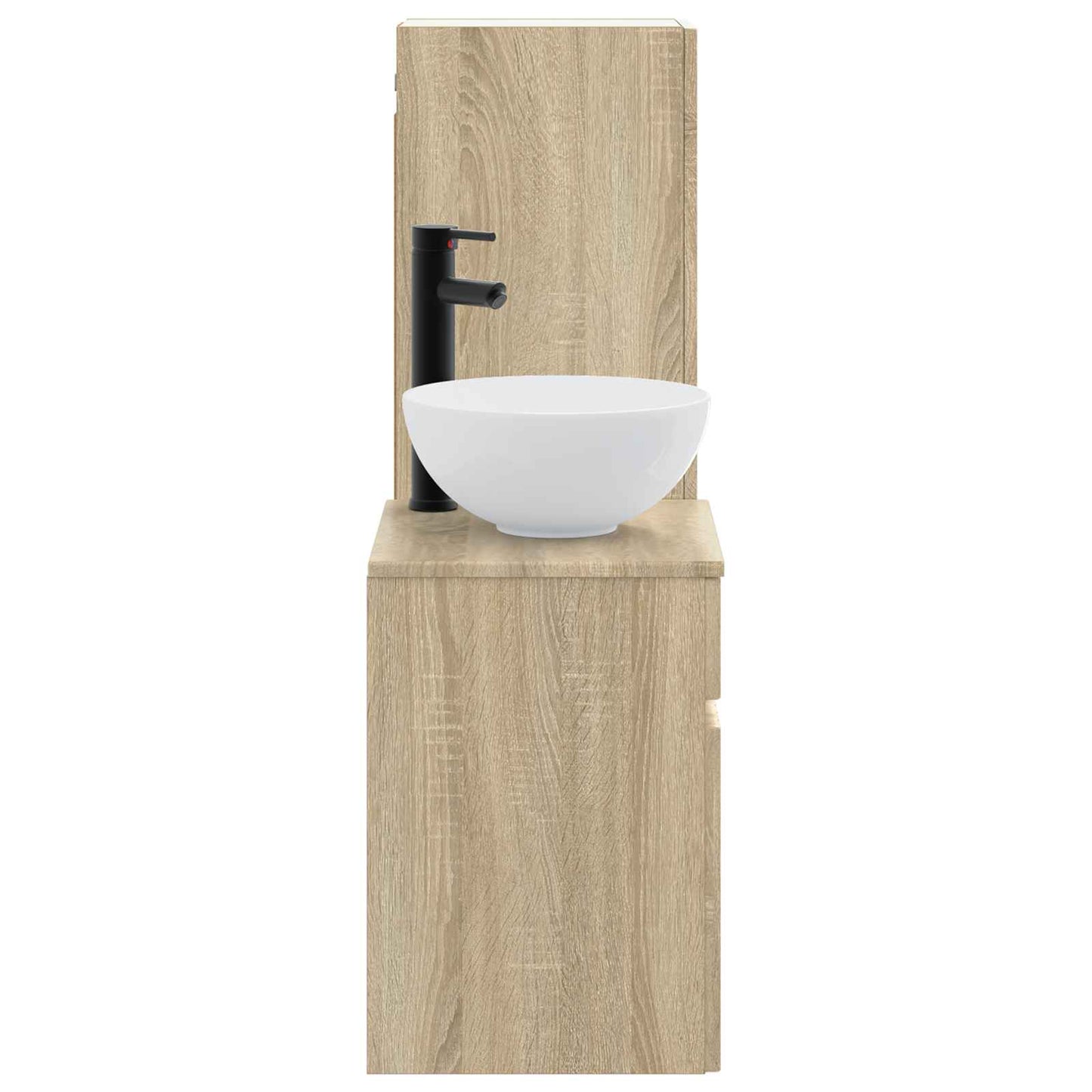 vidaXL Bathroom Furniture Set 2 pcs Sonoma Oak 33 x 34.5 x 100 cm 4