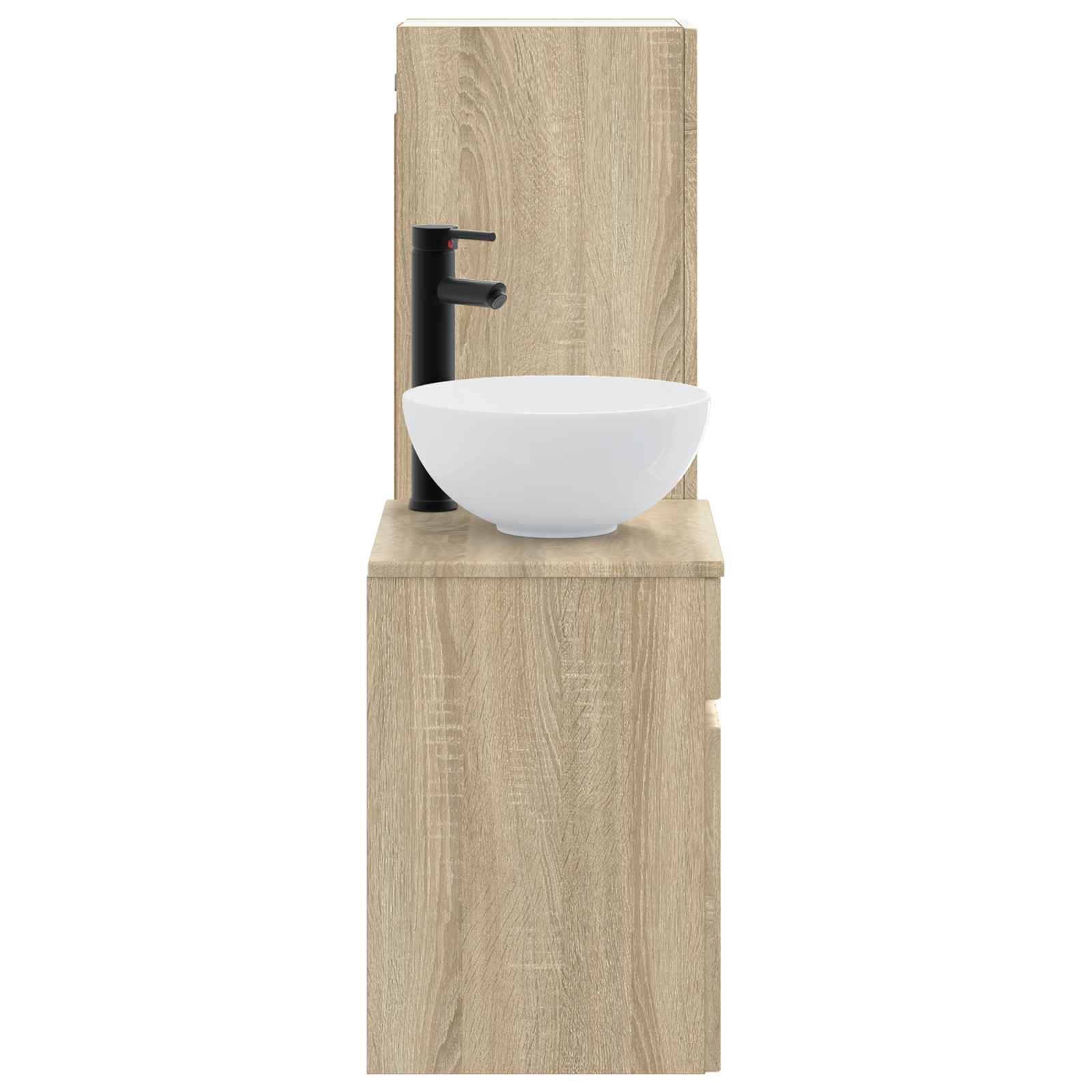 vidaXL Bathroom Furniture Set 2 pcs Sonoma Oak 33 x 34.5 x 100 cm 4