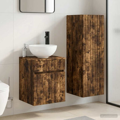 vidaXL Bathroom Cabinet Set 2 pcs 33 x 34.5 x 100 cm