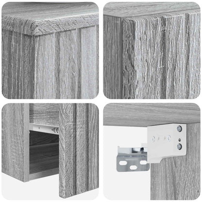 vidaXL Bathroom Furniture Set 2 pcs Grey Sonoma 33 x 34.5 x 100 cm 6