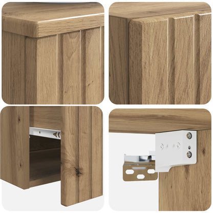 vidaXL Bathroom Furniture Set 2 pcs Artisan Oak 33 x 34.5 x 100 cm 5