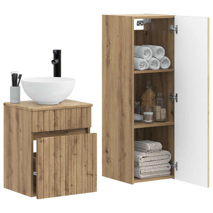 vidaXL Bathroom Furniture Set 2 pcs Artisan Oak 33 x 34.5 x 100 cm 2
