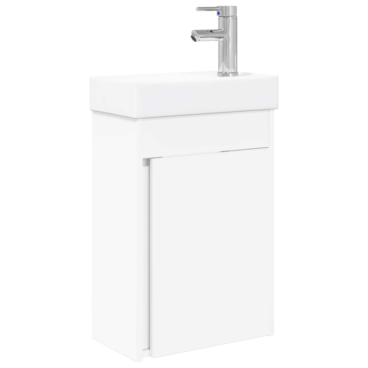 Bathroom Vanity Unit with Tap 40.5 x 22.5 x 62 cm White