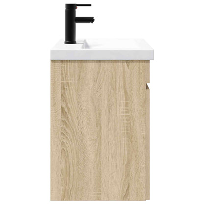 vidaXL Bathroom Vanity Unit with Tap Sonoma Oak 61 x 40 x 74.5 cm 6