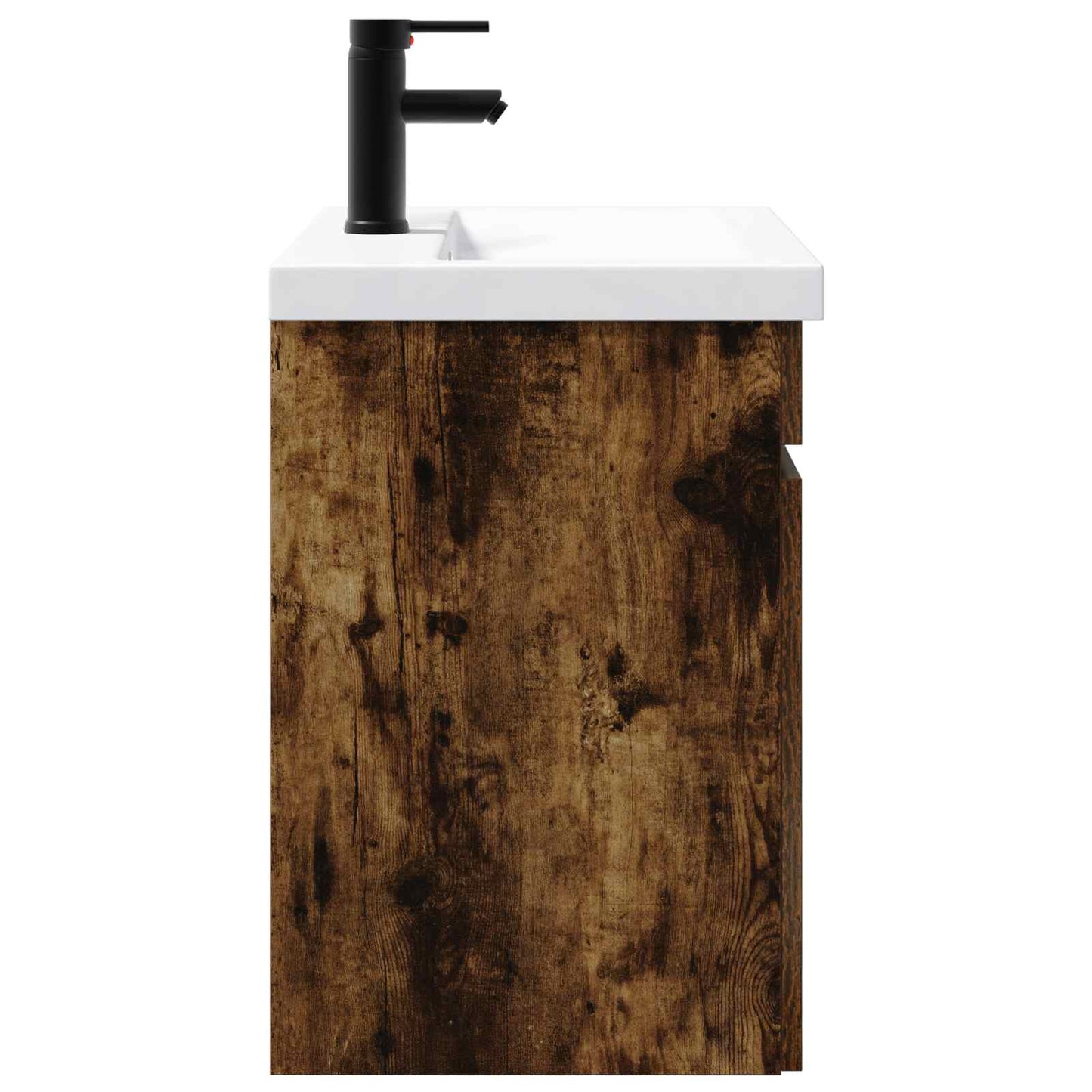 vidaXL Bathroom Vanity Unit with Tap Smoked Oak 61 x 40 x 74.5 cm 6