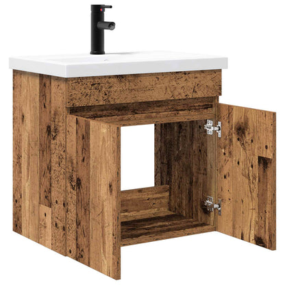 vidaXL Bathroom Vanity Unit with Tap Old Wood 61 x 40 x 74.5 cm 4