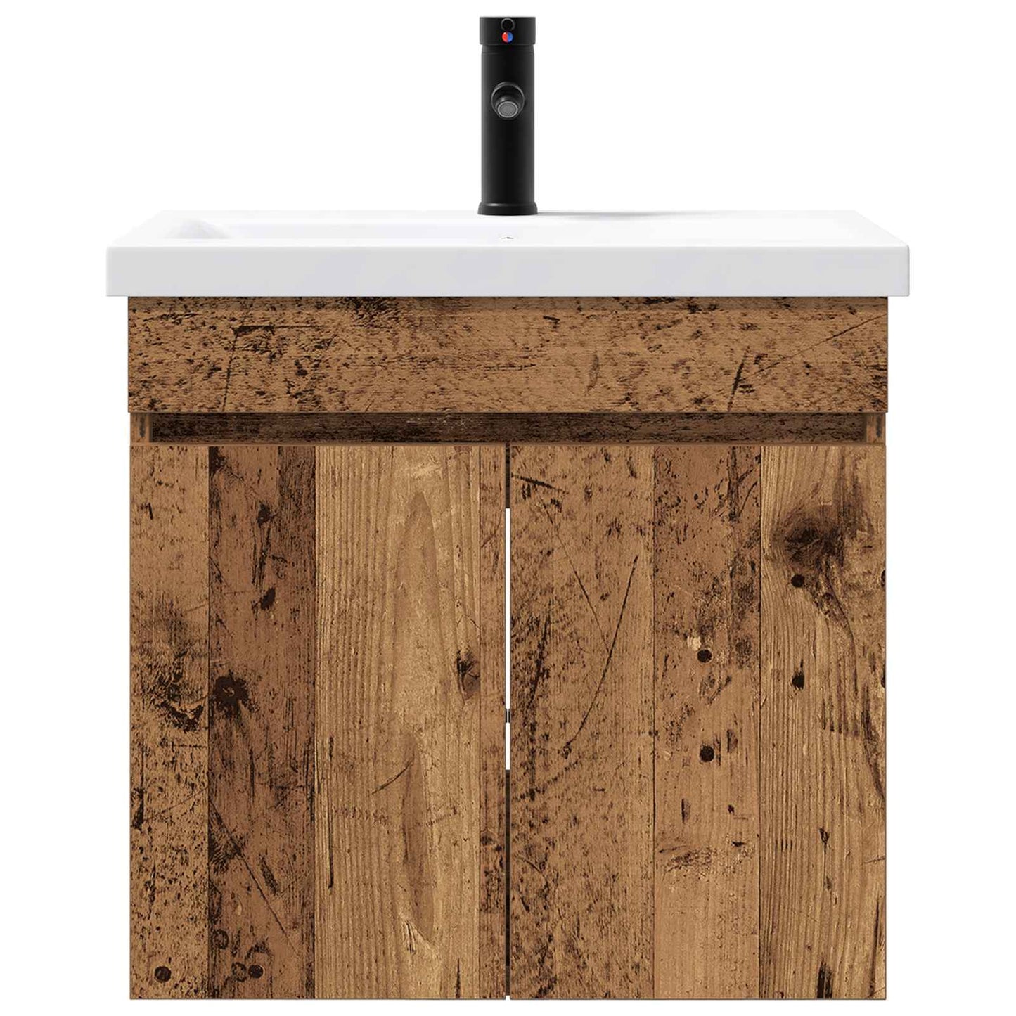 vidaXL Bathroom Vanity Unit with Tap Old Wood 61 x 40 x 74.5 cm 5