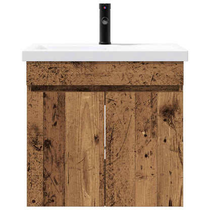vidaXL Bathroom Vanity Unit with Tap Old Wood 61 x 40 x 74.5 cm 5