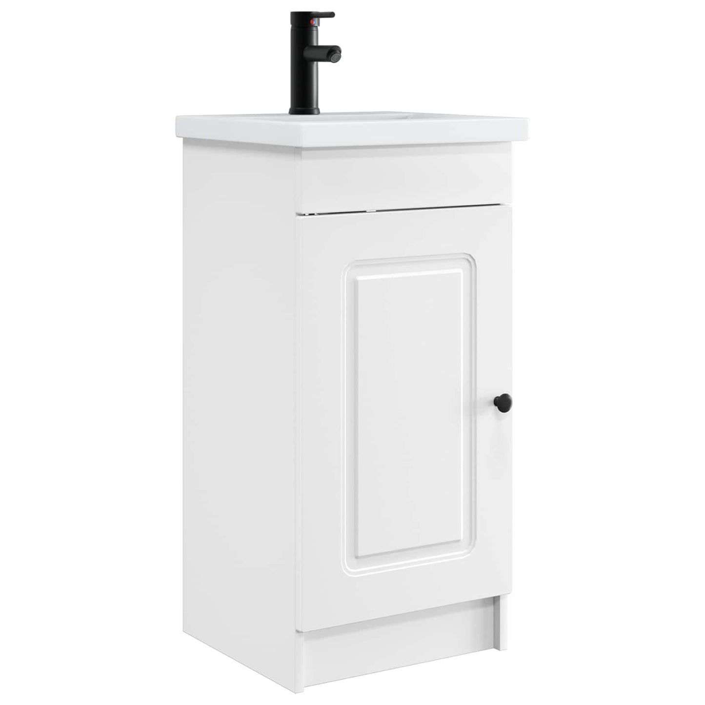 vidaXL Bathroom Vanity with Sink White 42 x 40 x 84.5 cm 2