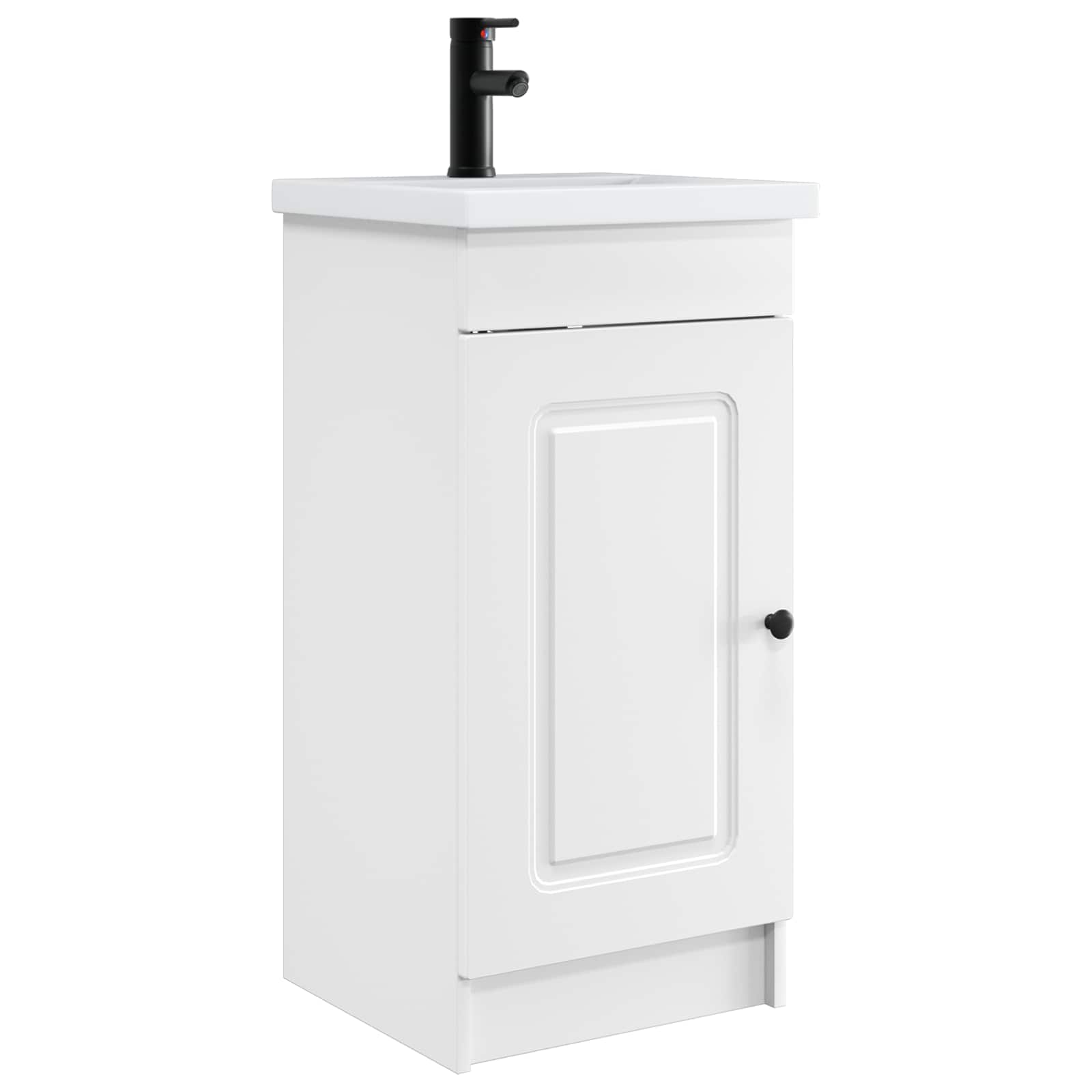 vidaXL Bathroom Vanity with Sink White 42 x 40 x 84.5 cm 2